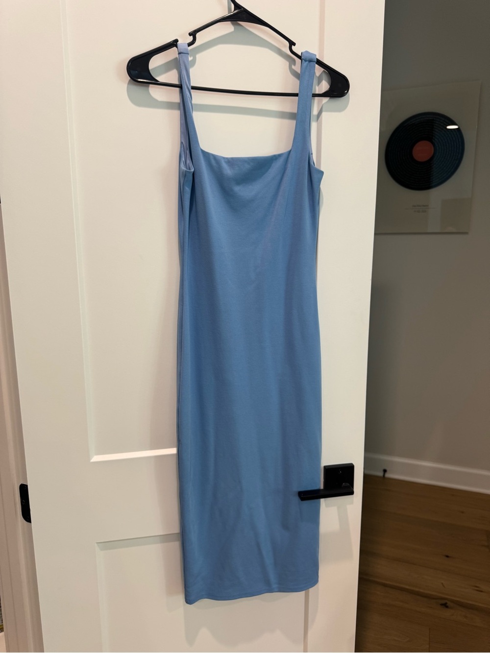 Lovers + Friends Sky Blue Square Neck Midi Dress